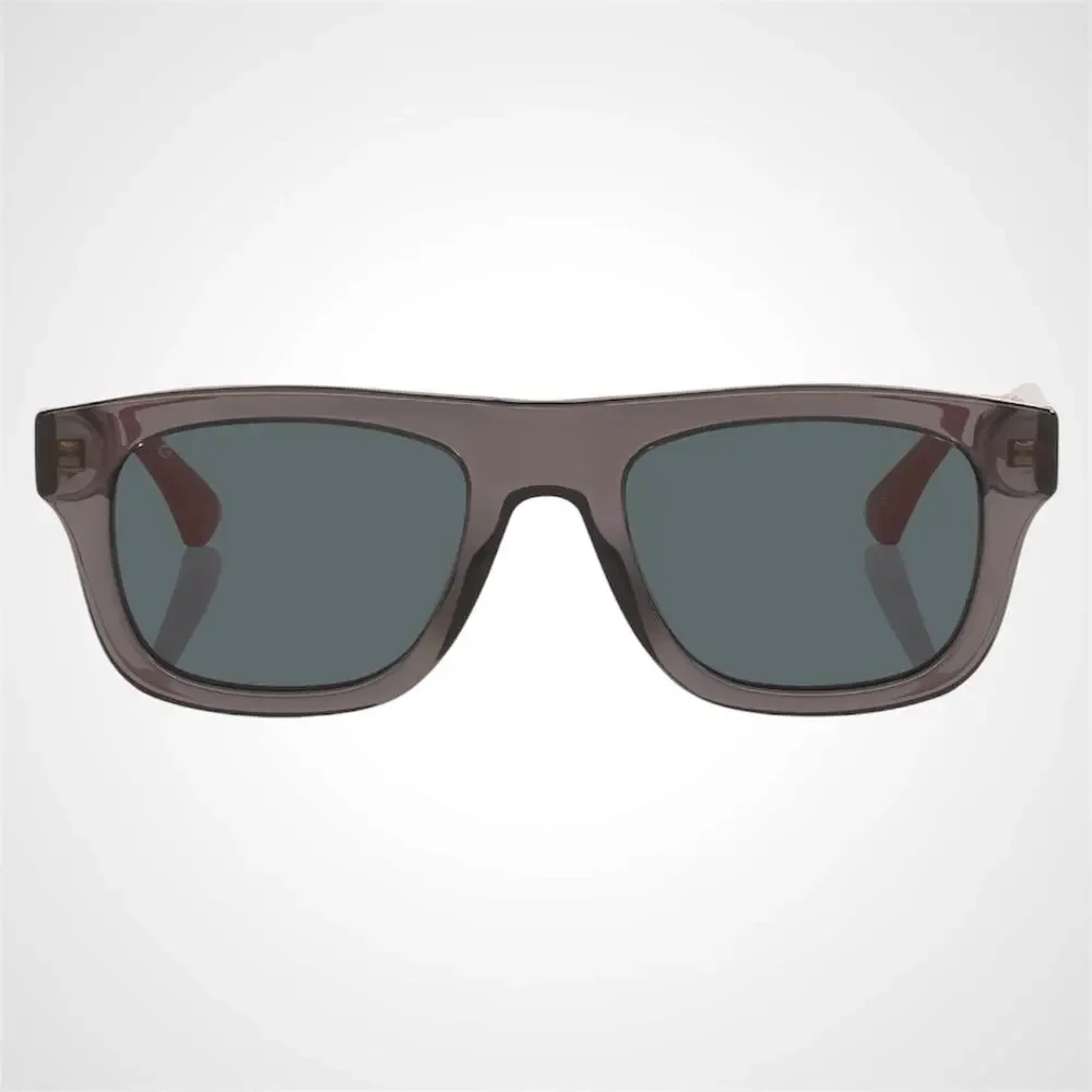 New GUCCI Sunglasses Mens 52mm Grey Square Rectangle Aviator Red Blue Web Arm - Picture 2 of 6